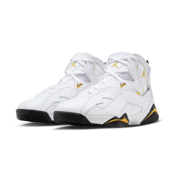 Jordan Nike Air True Flight Shoes White Black Yellow Ochre Mens 11 NEW FAST SHIP